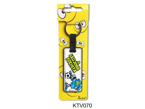 (KTV070) Vicces kulcstartó 7,5 cm - A legjobb focista - Focis ajándékok